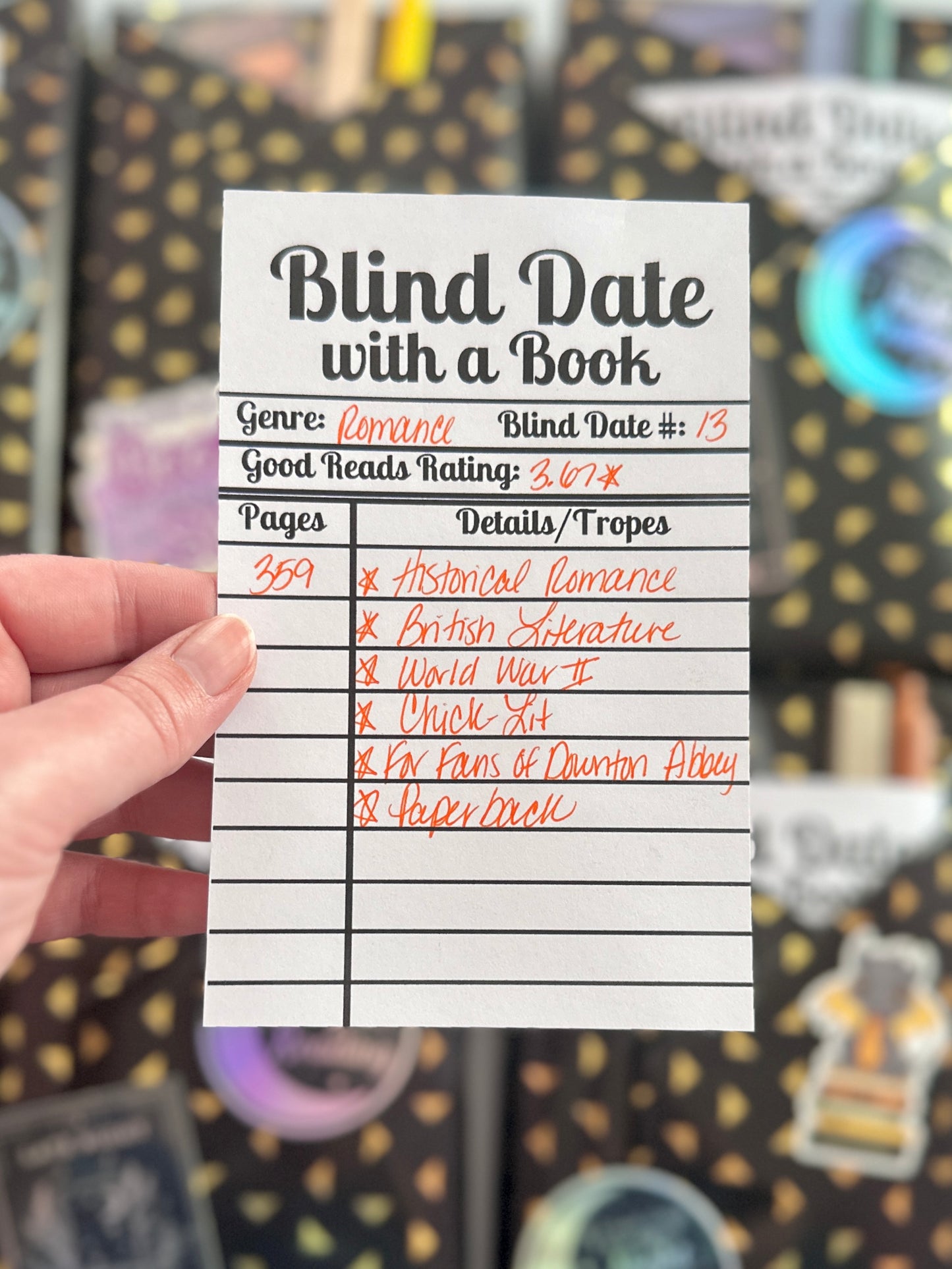 Blind Date with a Book: Historical Romance