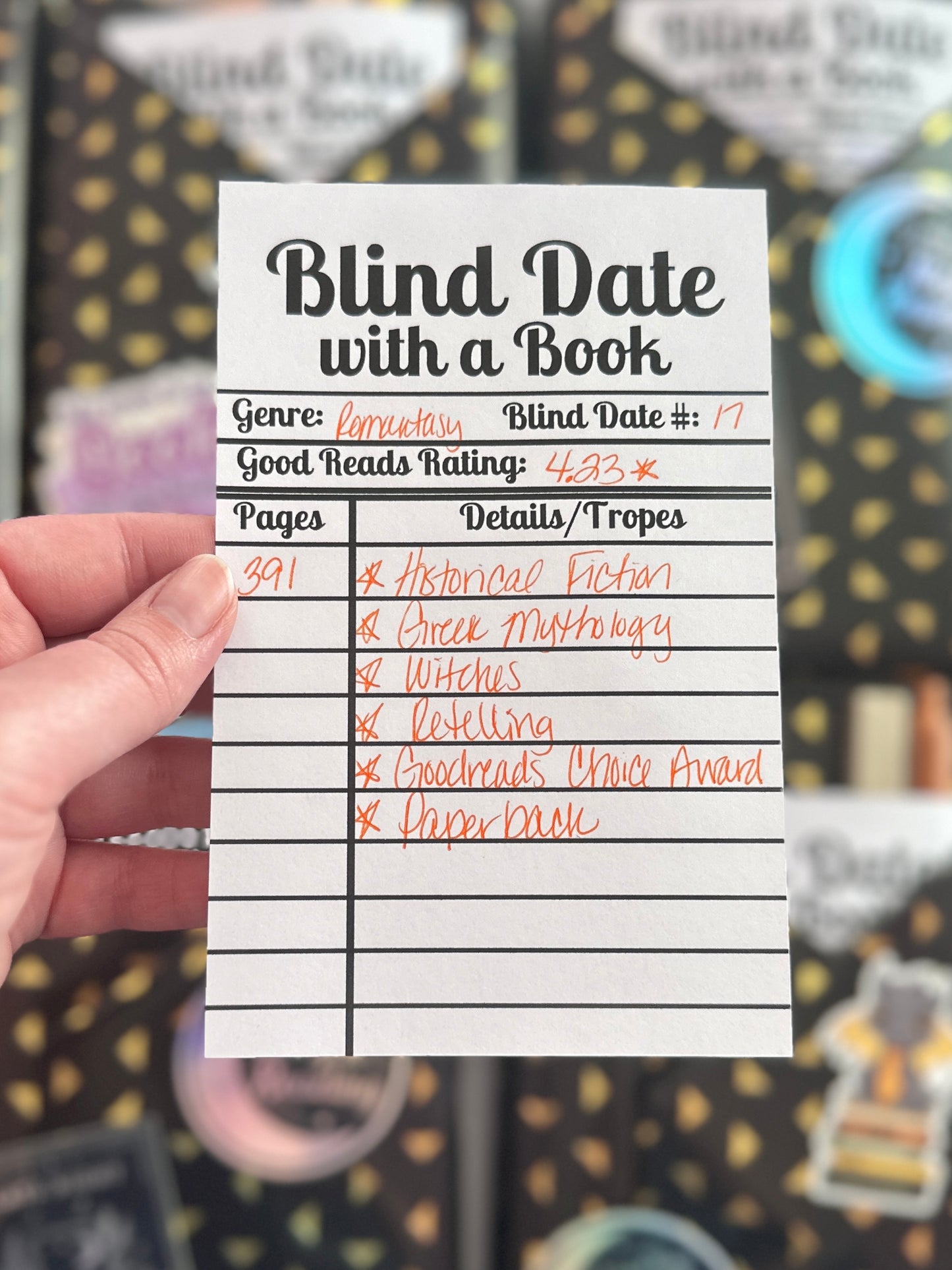 Blind Date with a Book: Fantasy/Romantasy