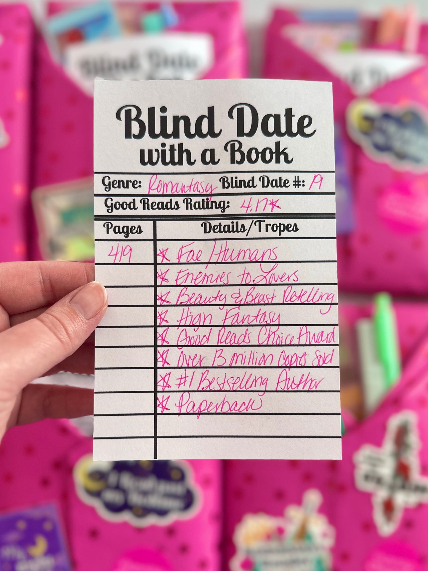 Blind Date with a Book: Fantasy/Romantasy