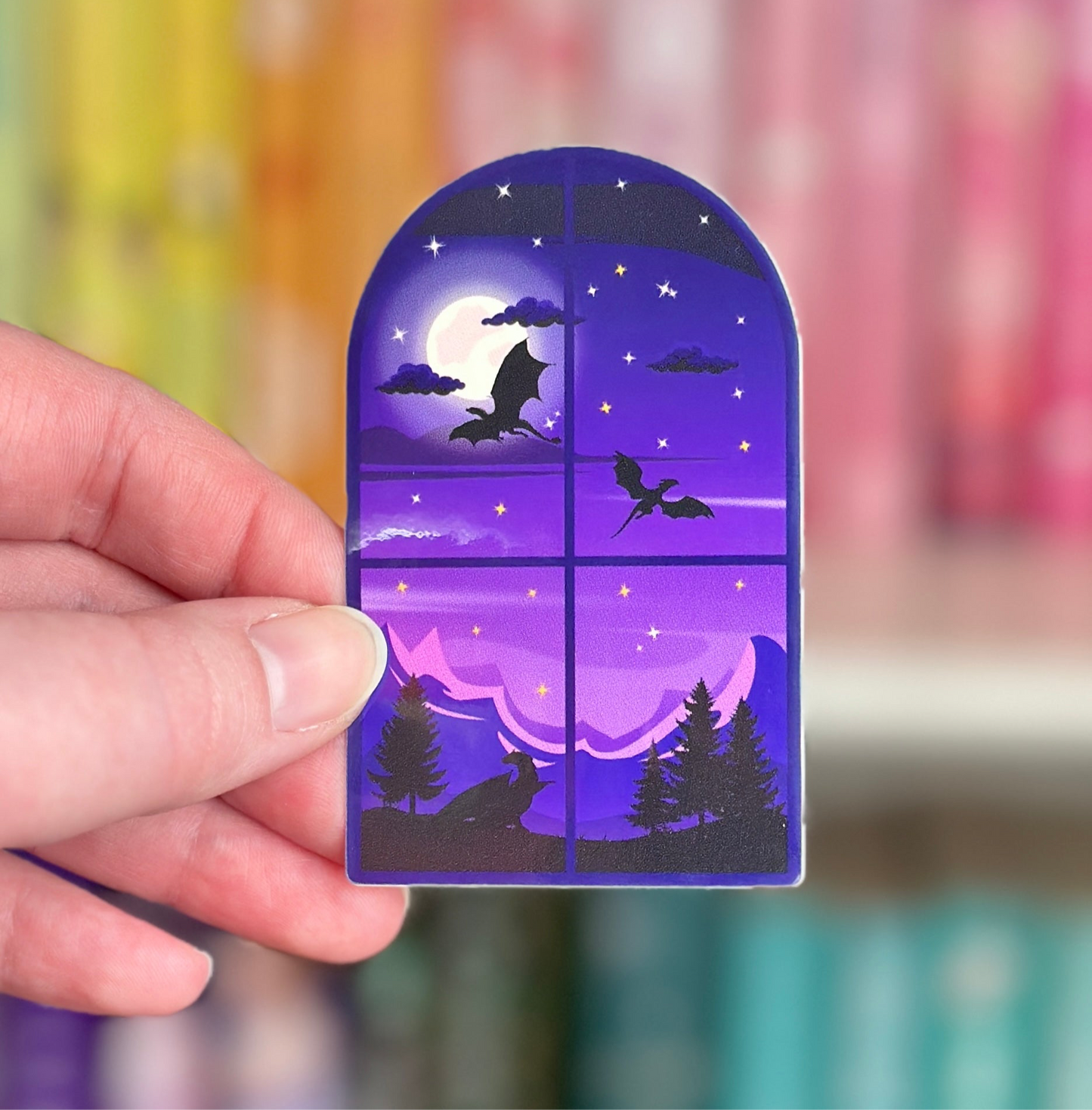 Flying Dragons Vinyl Sticker