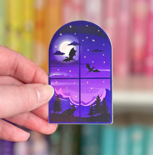 Flying Dragons Vinyl Sticker