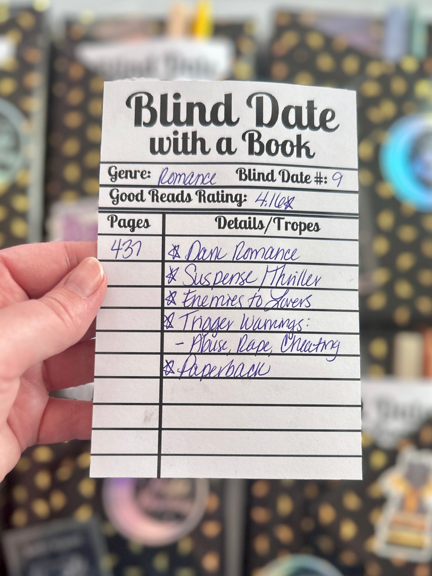 Blind Date with a Book: Dark Romance