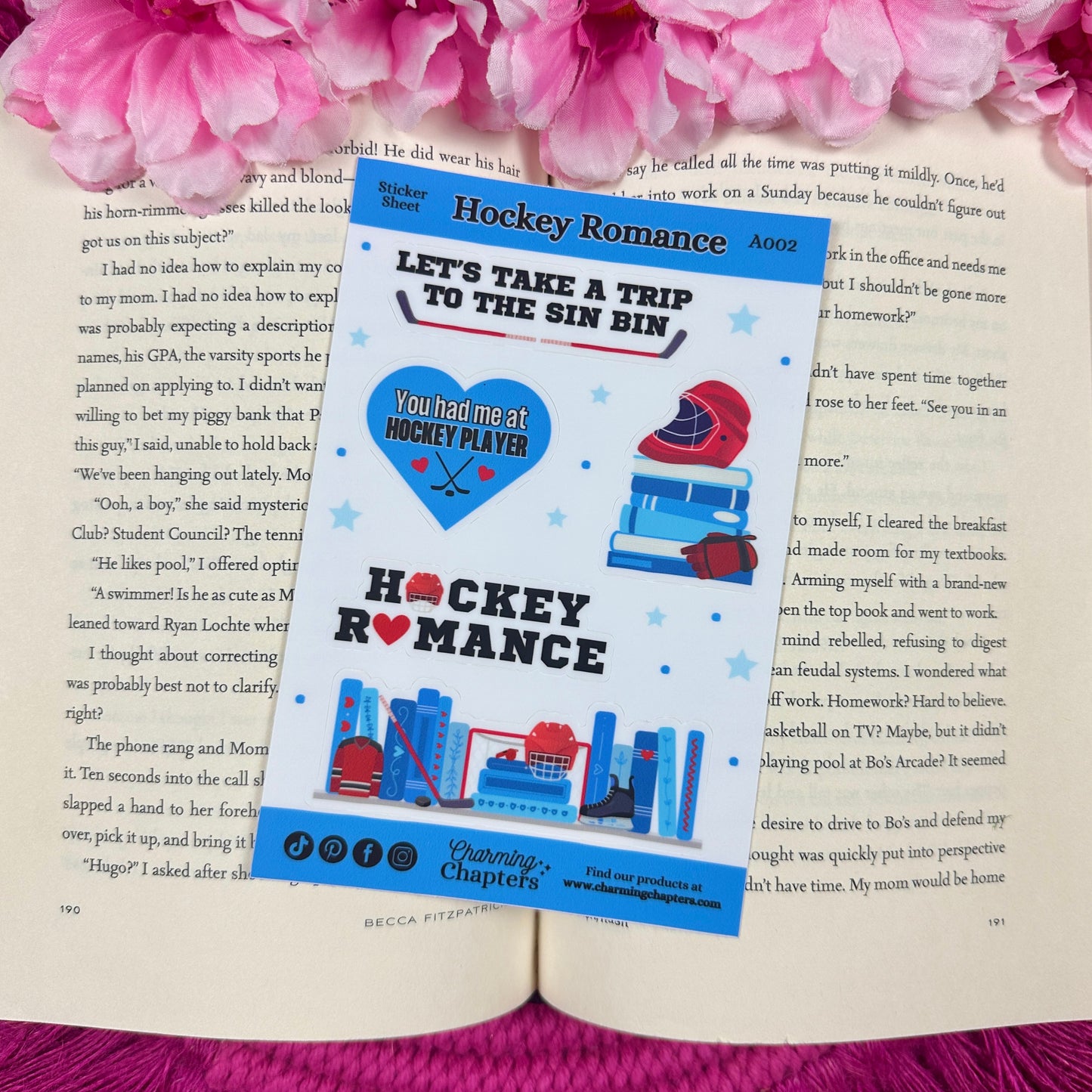 Hockey Romance Vinyl Sticker Sheet