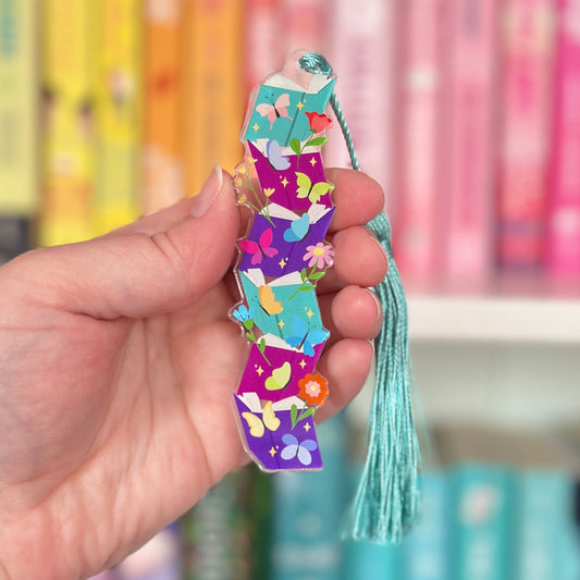 Butterfly Bookstack Acrylic Bookmark