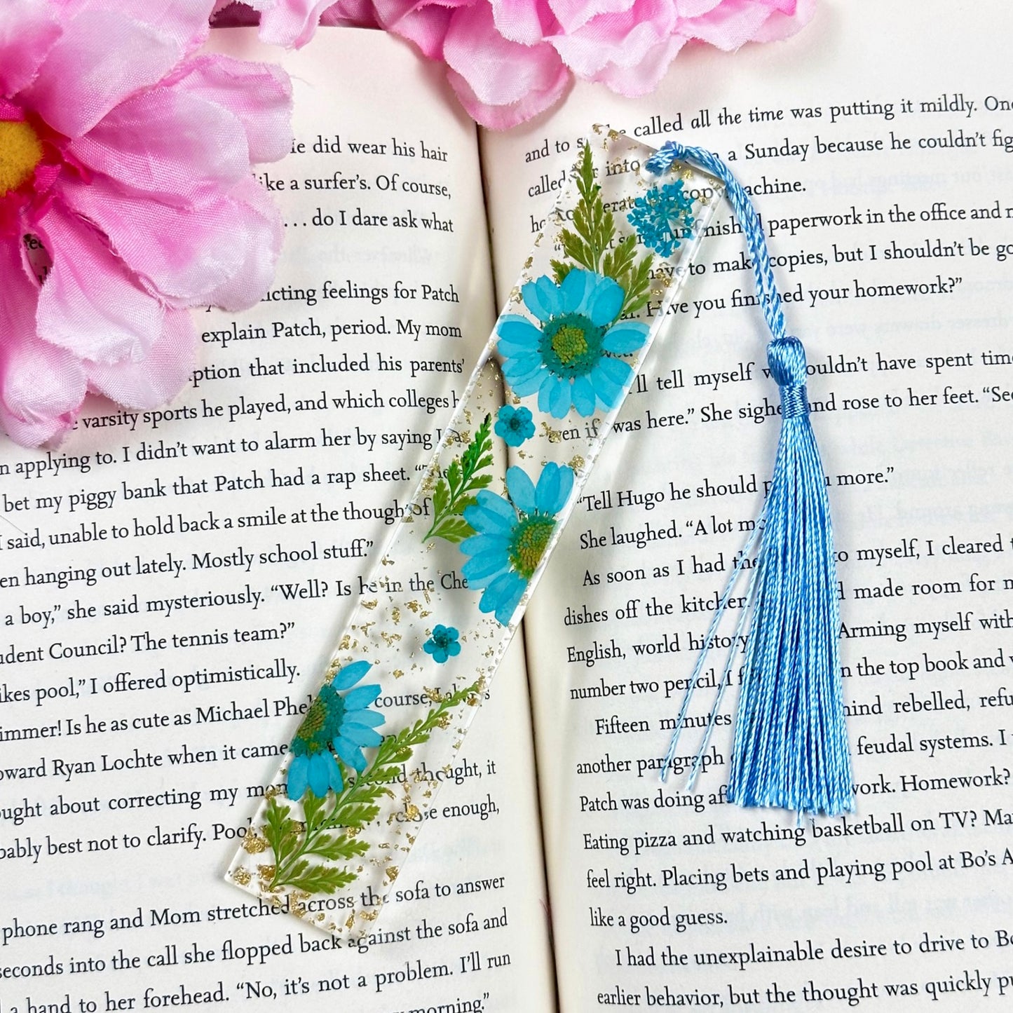 Dried Flower Resin Bookmarks