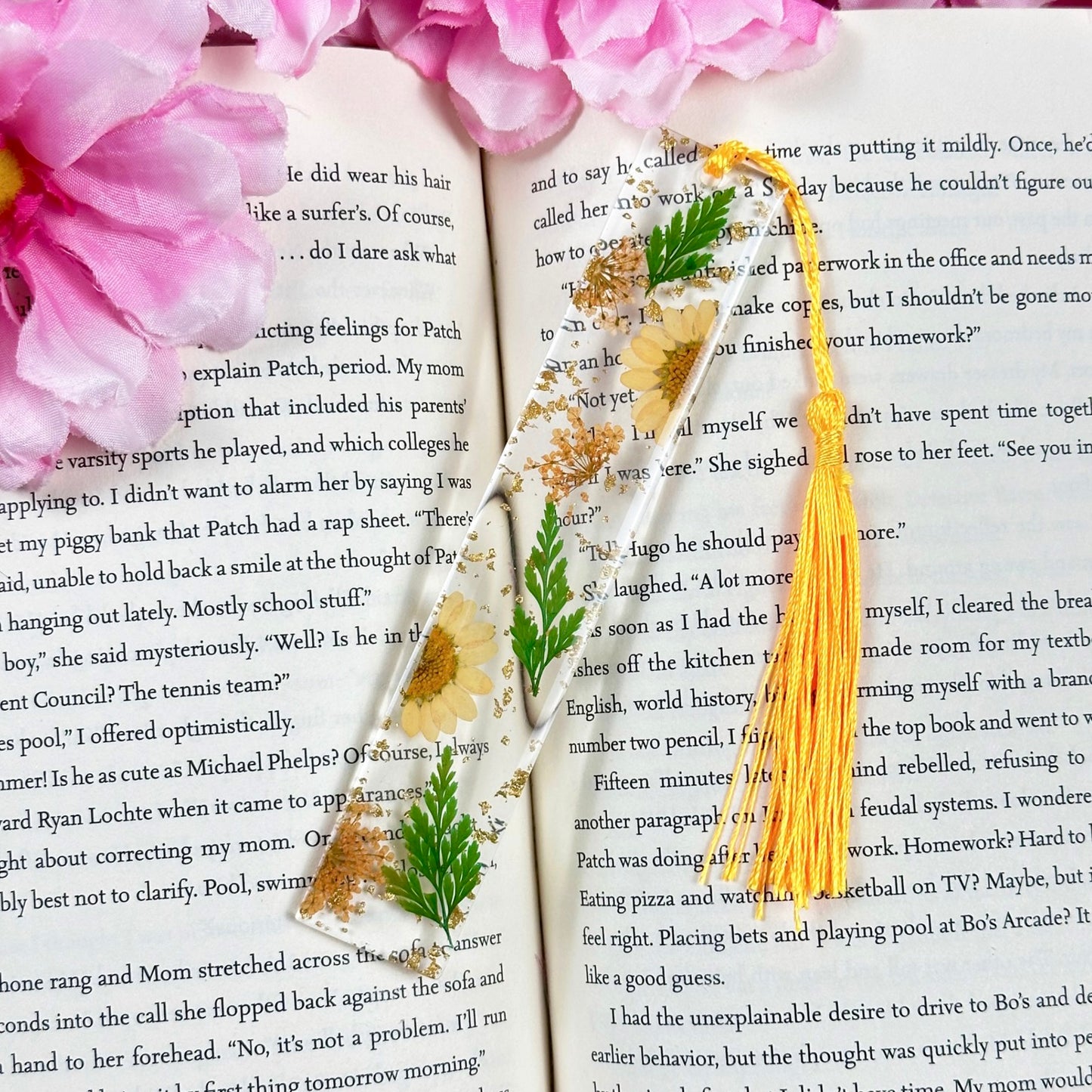 Dried Flower Resin Bookmarks