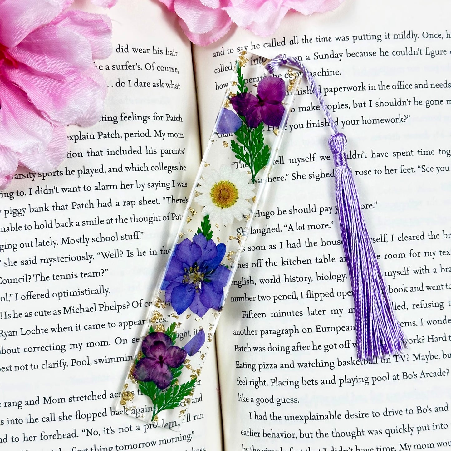 Dried Flower Resin Bookmarks