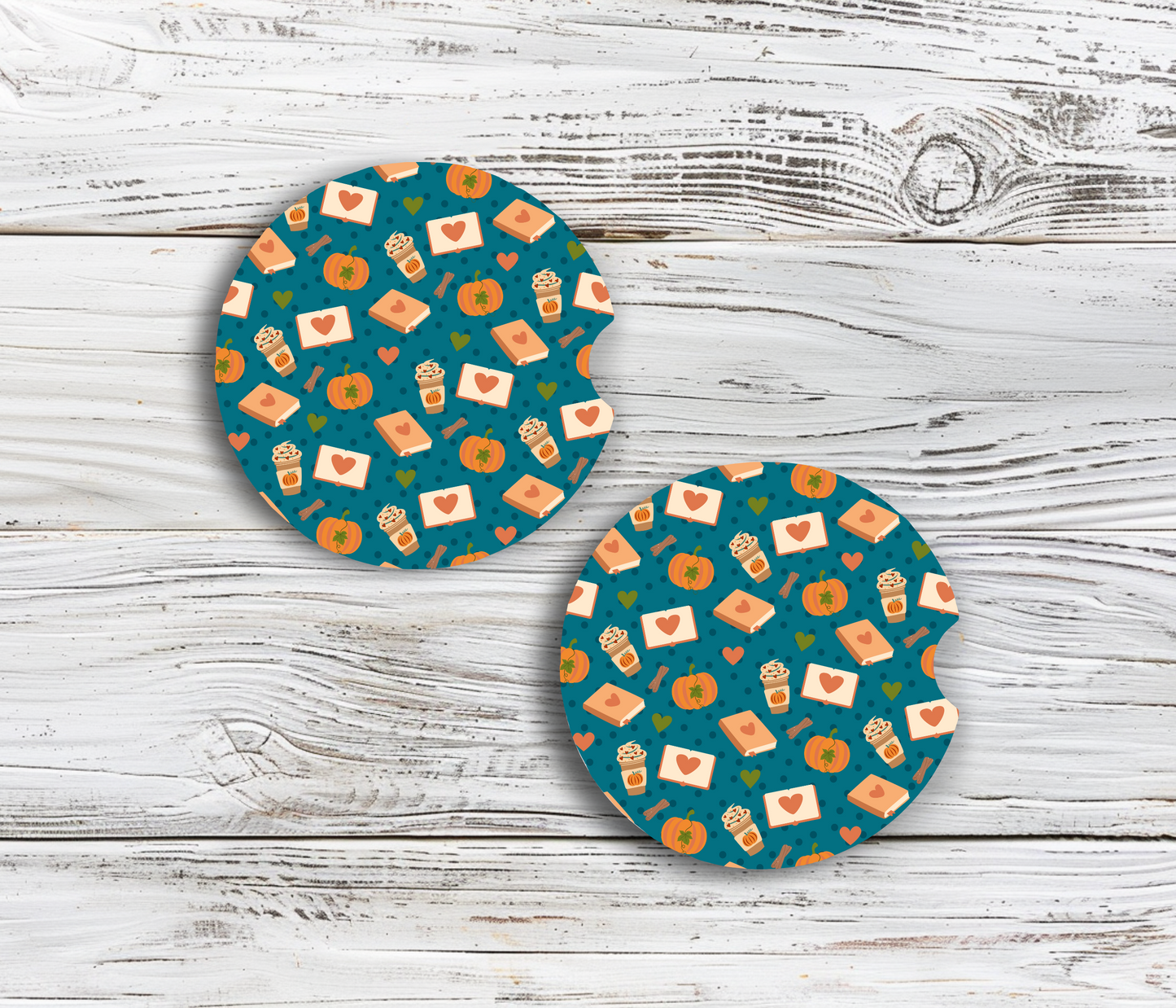 PREORDER: Pumpkin Spice Car Coaster Set
