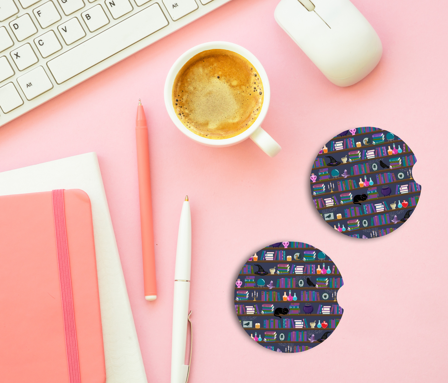 PREORDER: Dark Academia Car Coaster Set