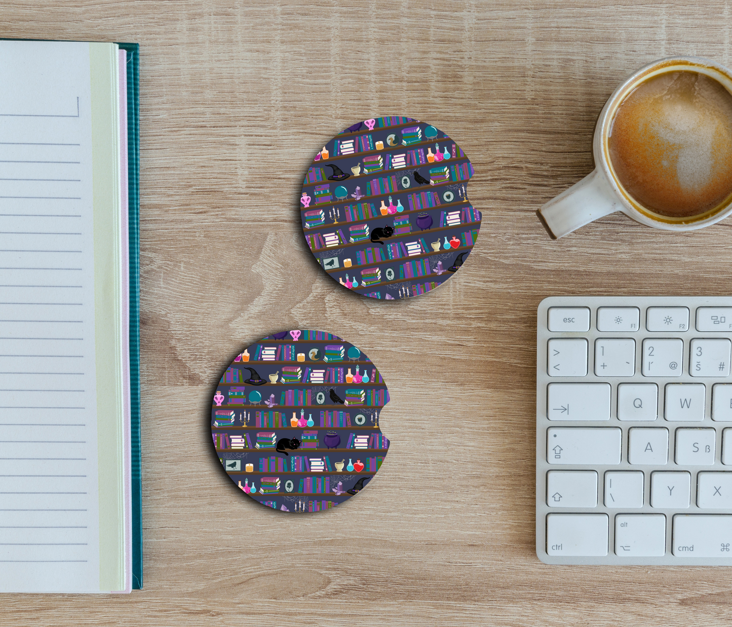 PREORDER: Dark Academia Car Coaster Set