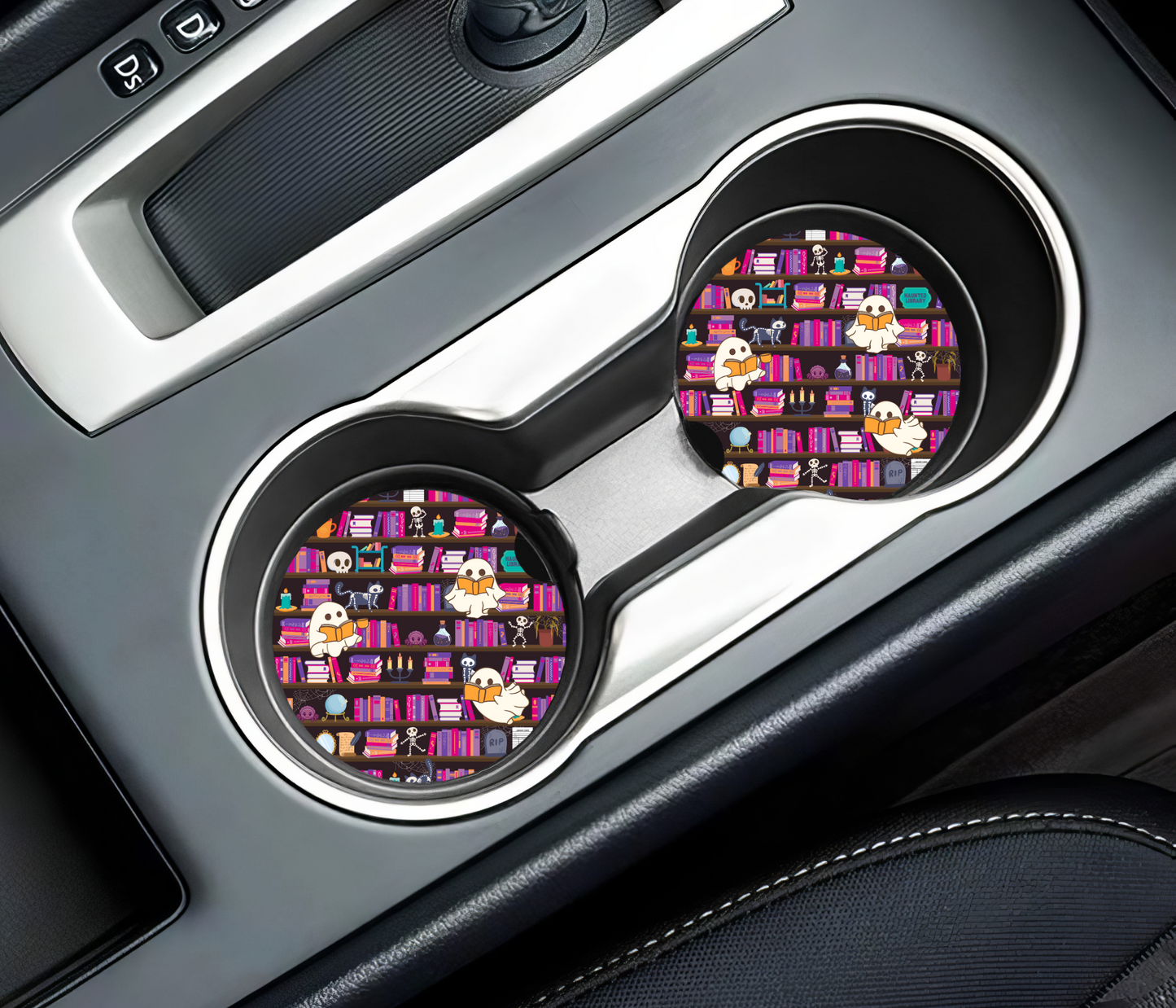 PREORDER: Haunted Library Car Coaster Set