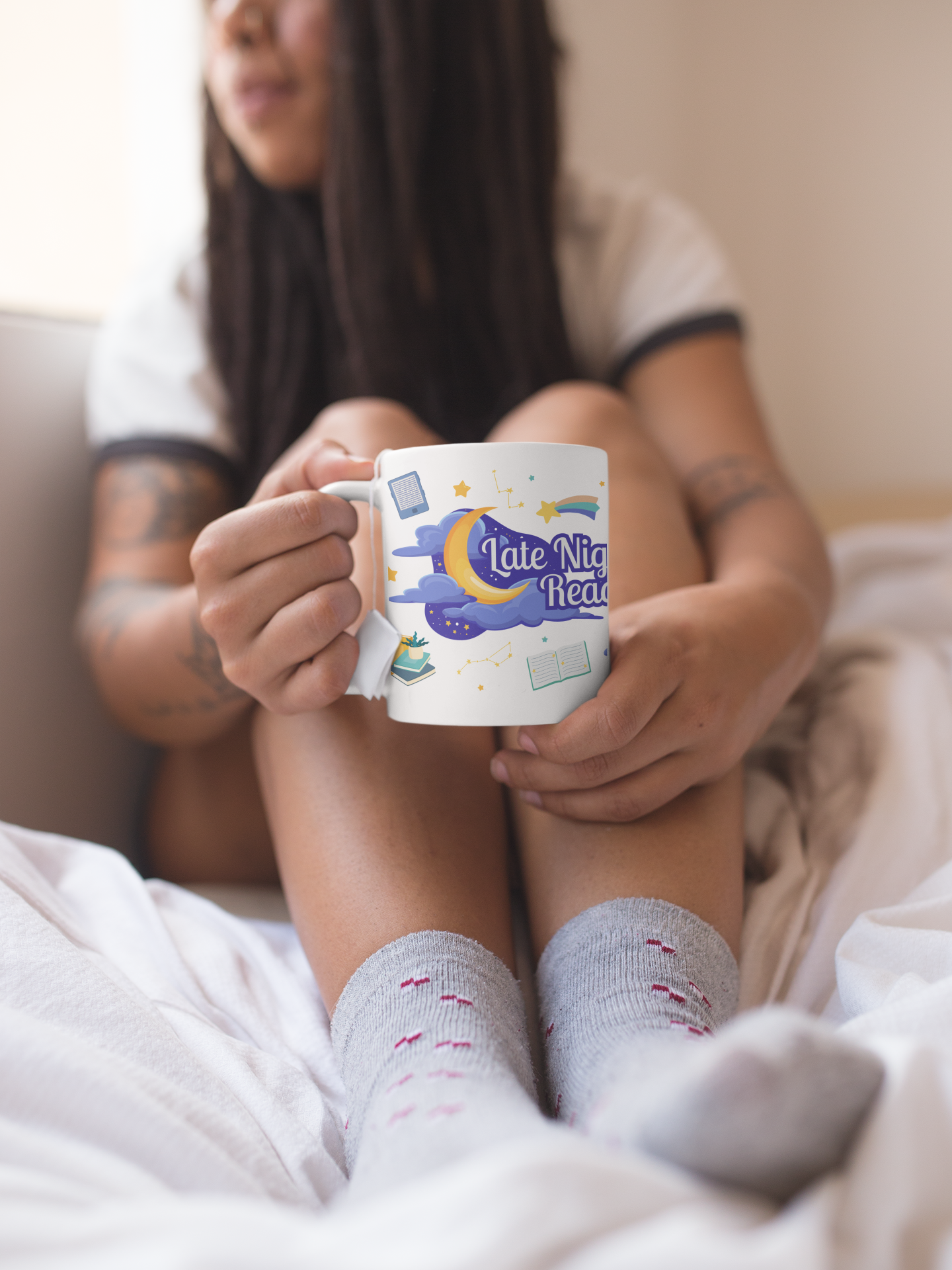 Late Night Reader Coffee Mug
