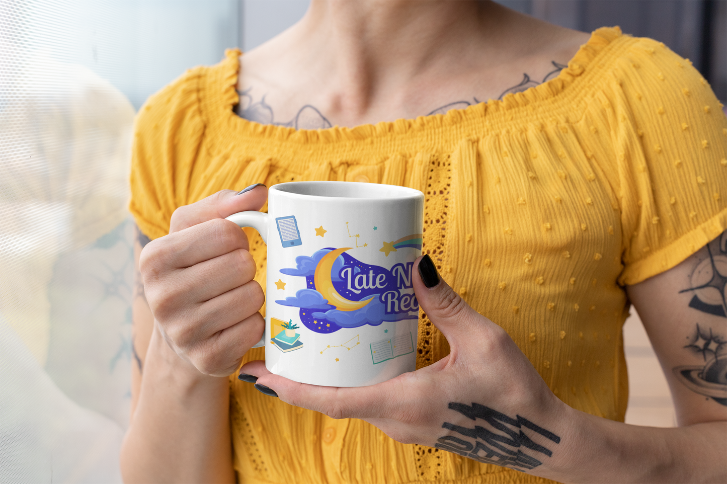 Late Night Reader Coffee Mug