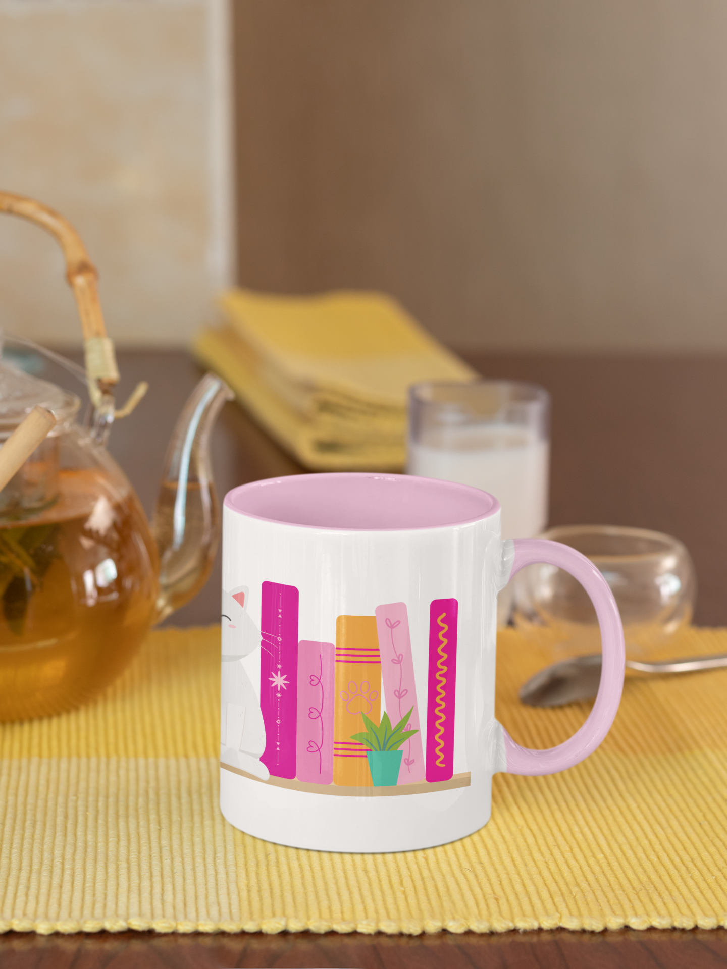 Books & Cats Coffee Mug