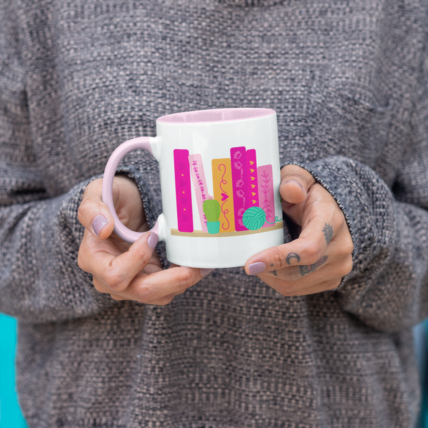 Books & Cats Coffee Mug