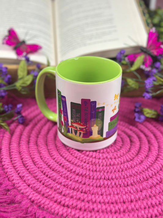 Enchanted Garden Bookshelf Coffee Mug