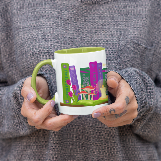 Enchanted Garden Bookshelf Coffee Mug