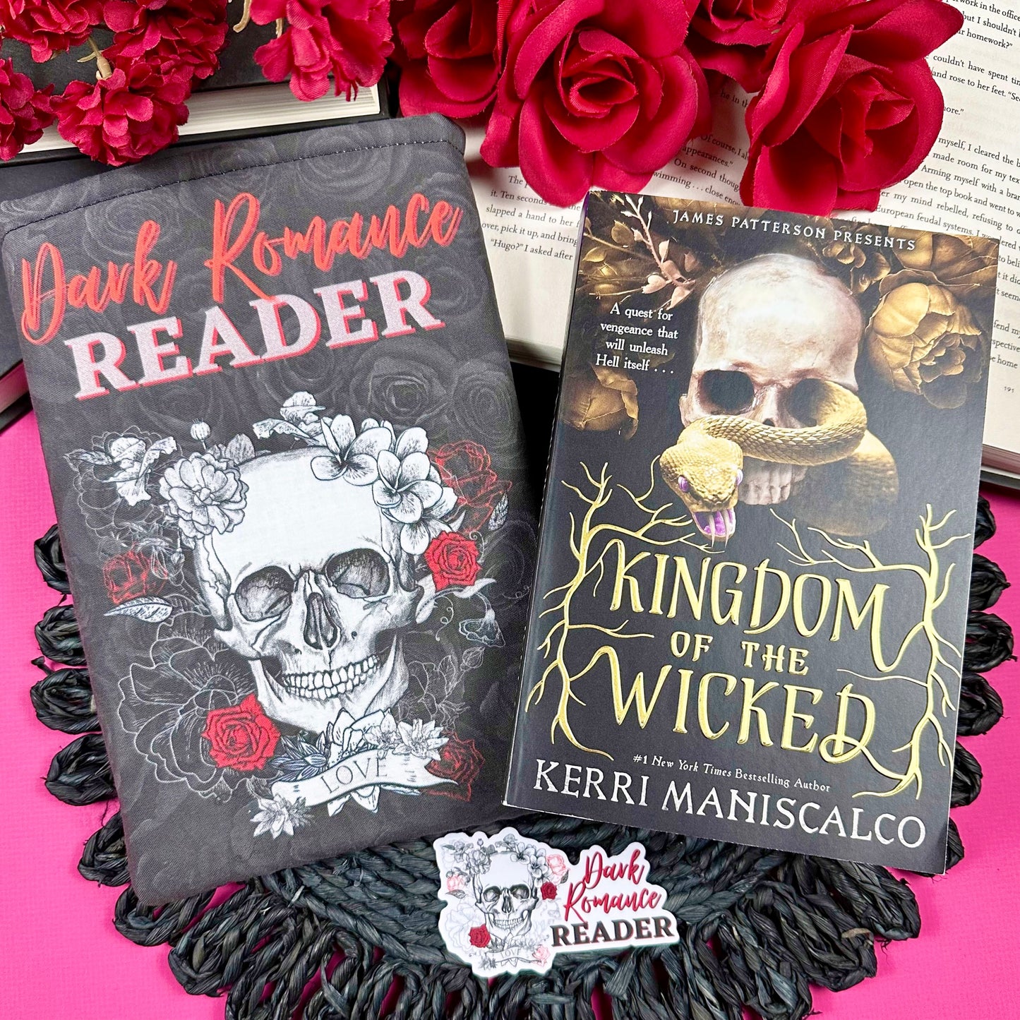 Dark Romance Reader Book Sleeve