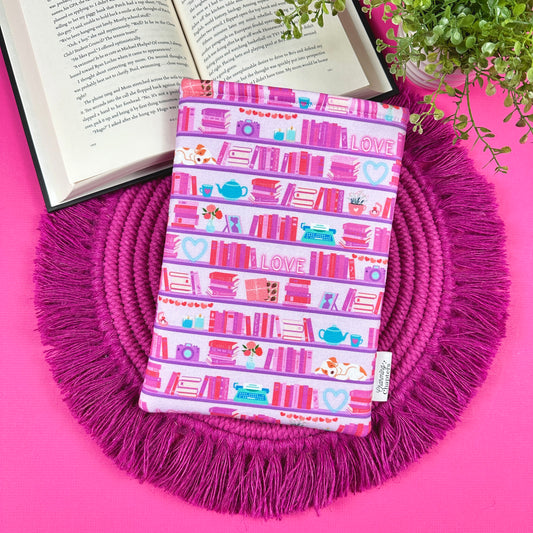 Romance Reader Shelves Book Sleeve