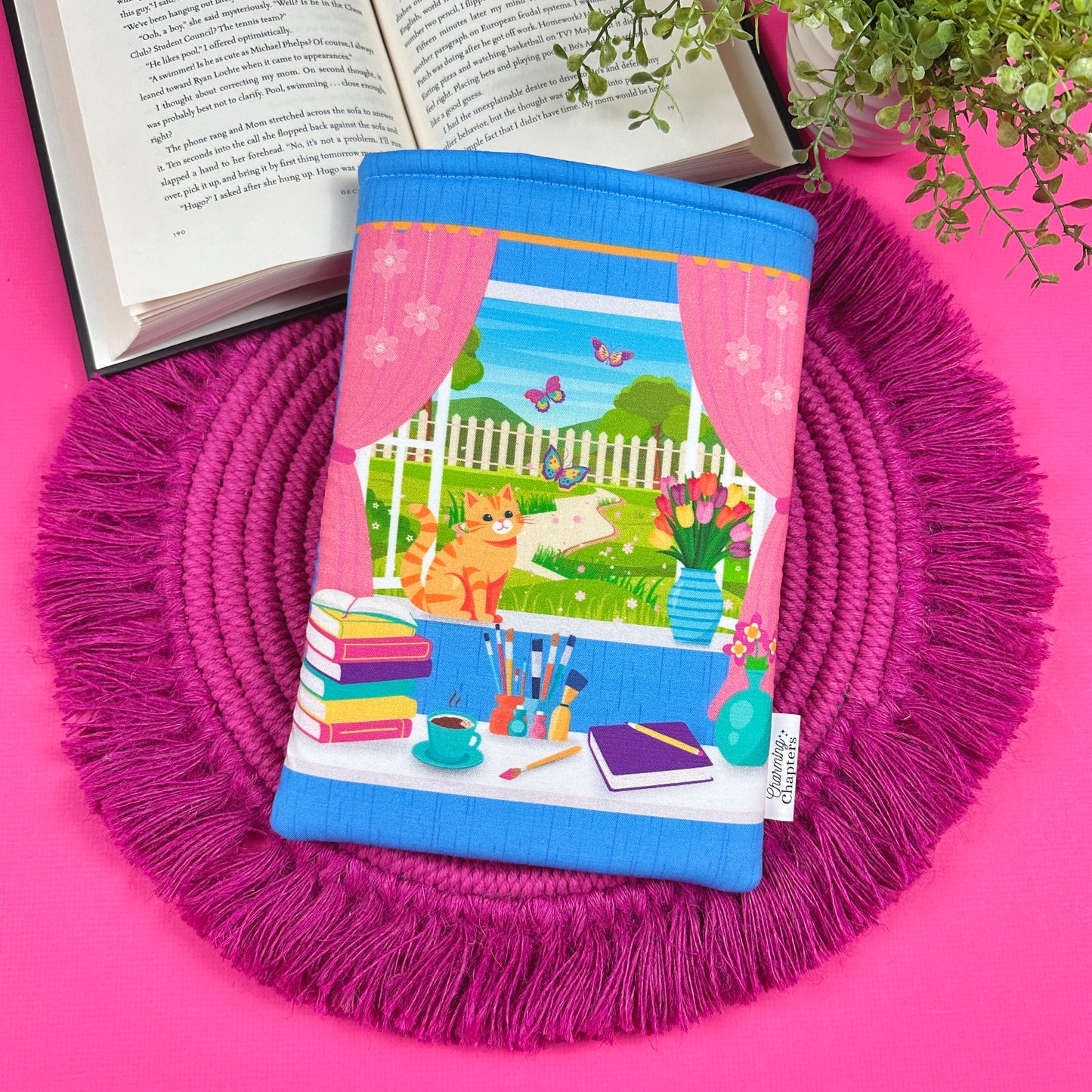 Spring Reading Nook Book Sleeve