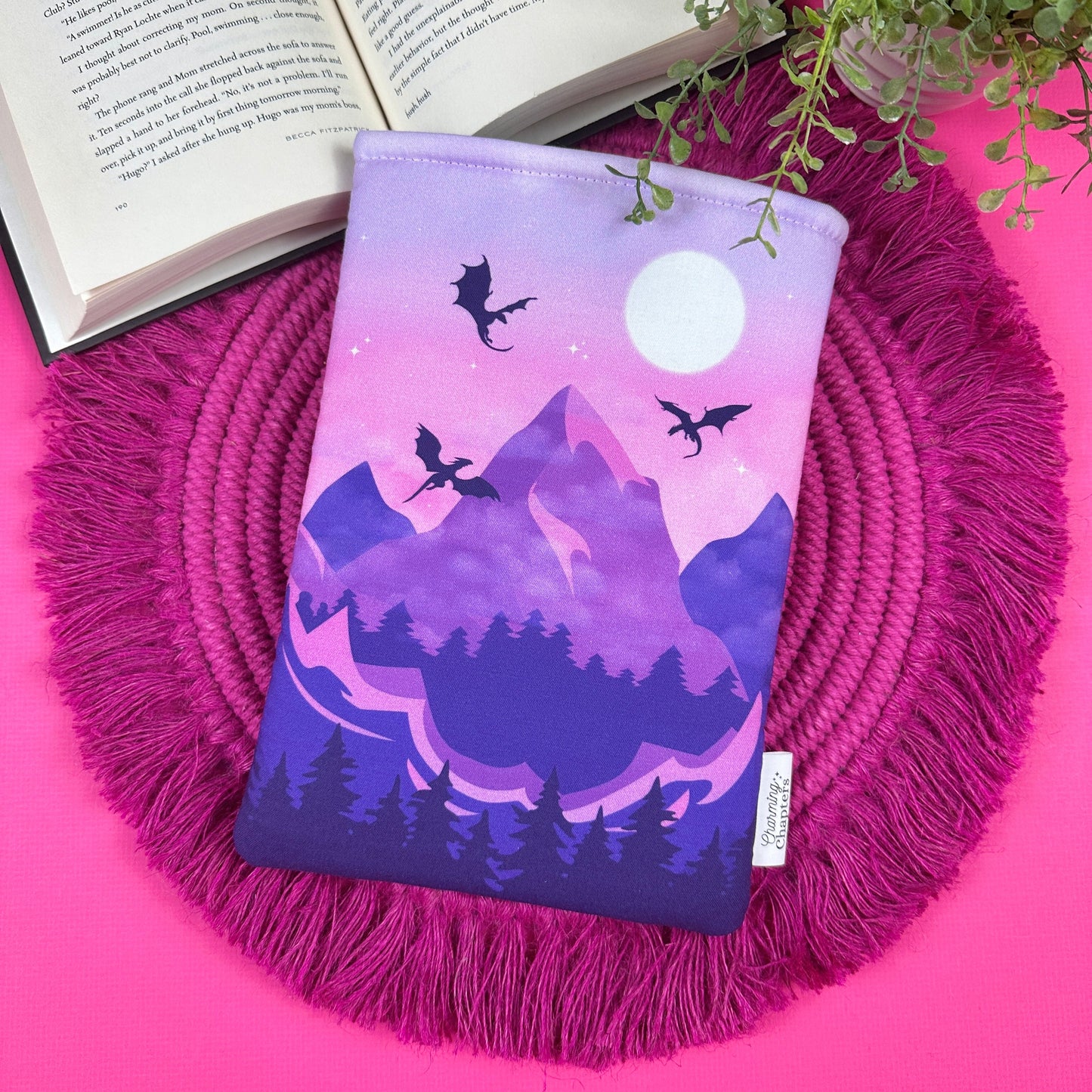 Purple Dragon Book Sleeve