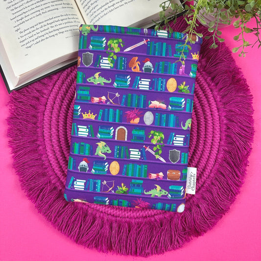 Purple Fantasy Shelves Book Sleeve