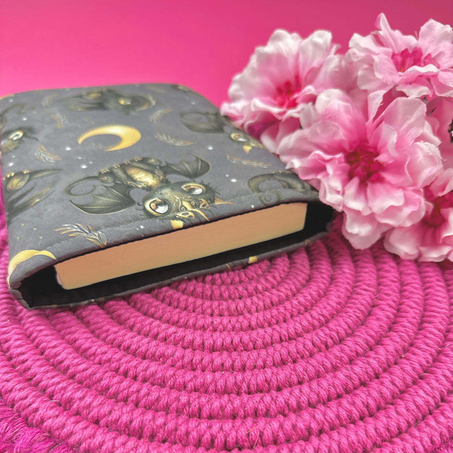 Black & Gold Dragon Book Sleeve