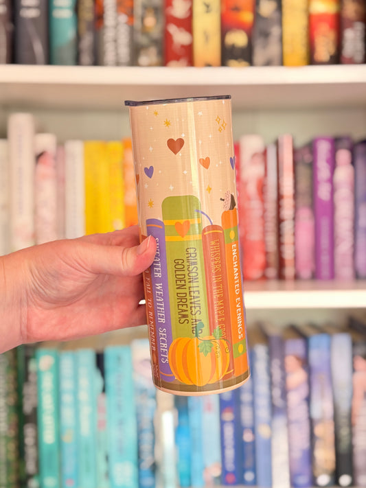 Autumn Bookshelf Tumbler