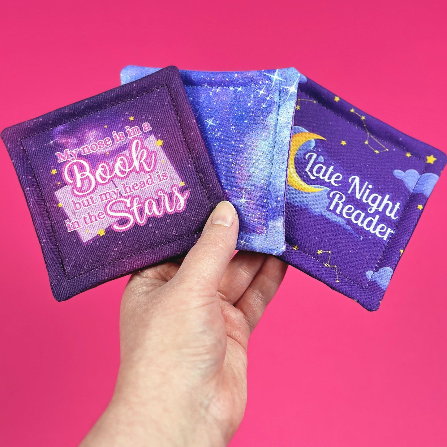 Late Night Reader Mug Rug