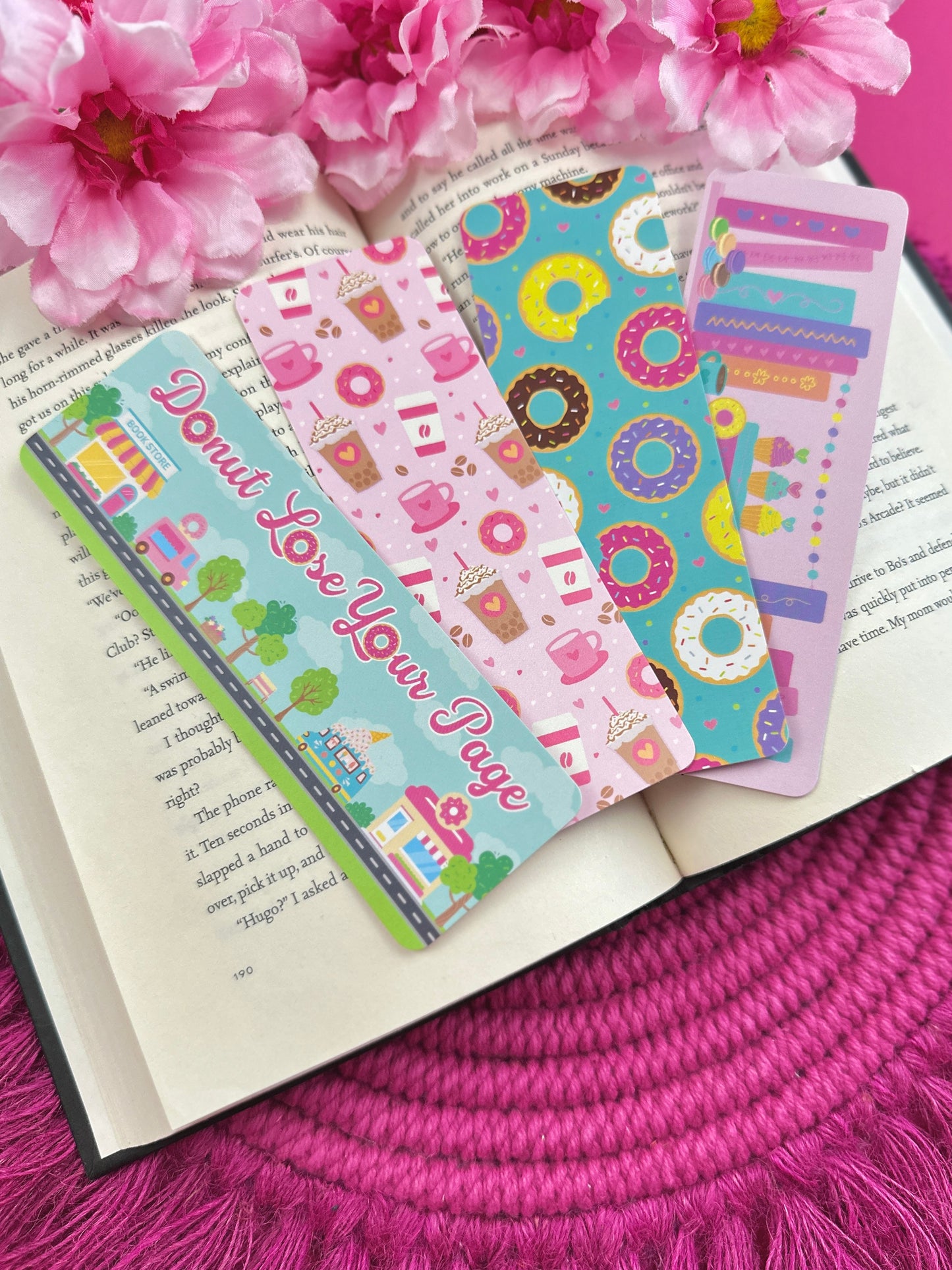 Coffee & Donuts Bookmark Set