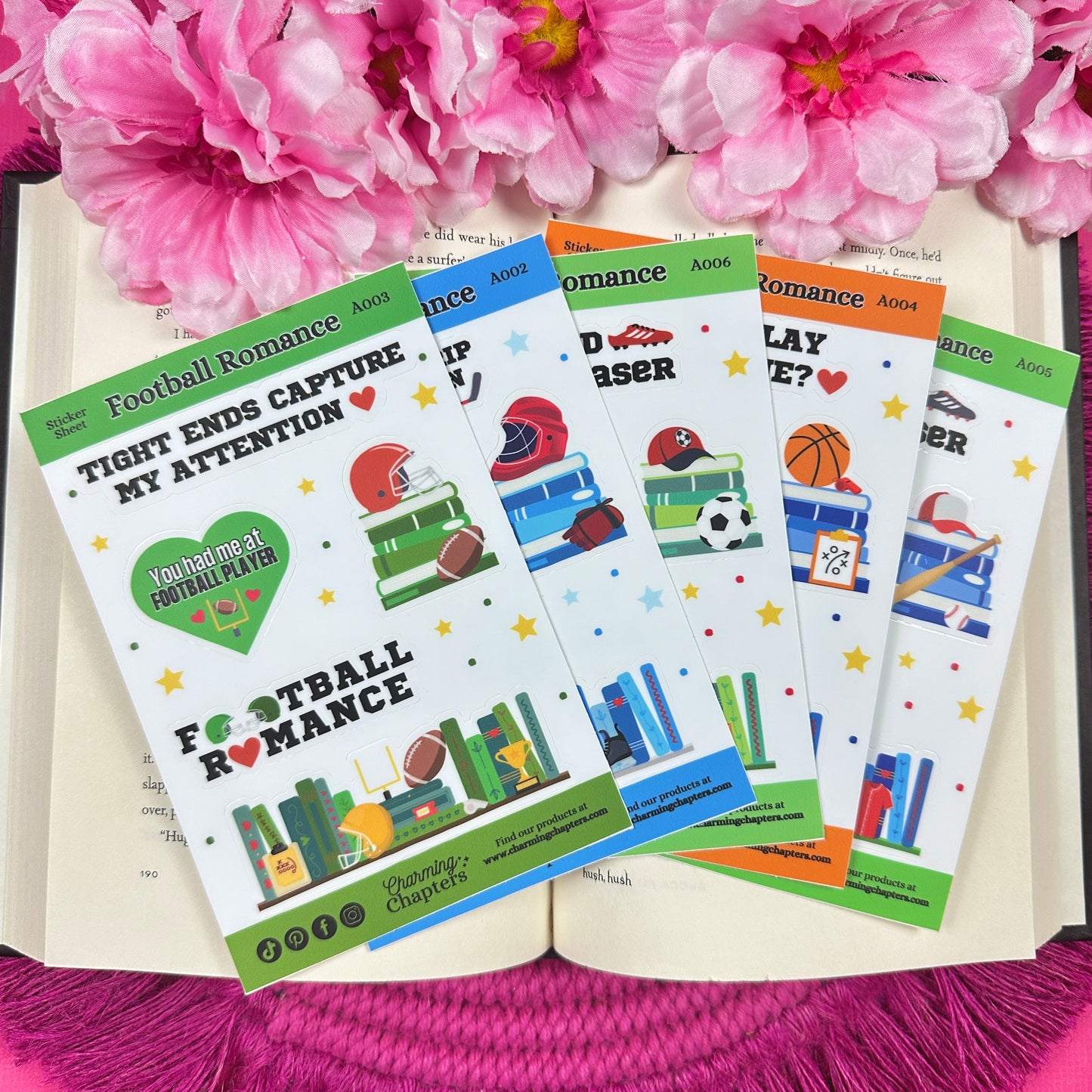 Football Romance Vinyl Sticker Sheet