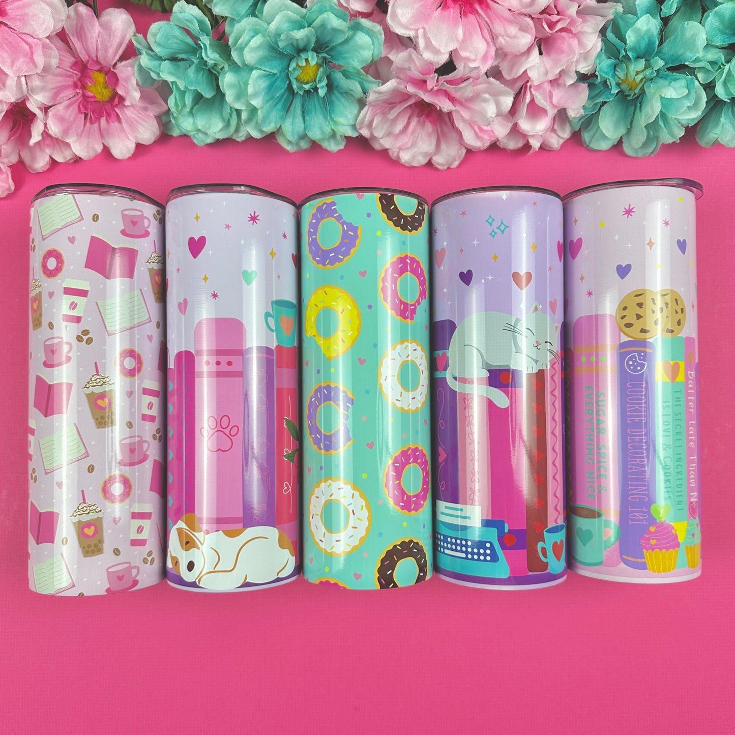 Dog Lover Bookshelf Tumbler