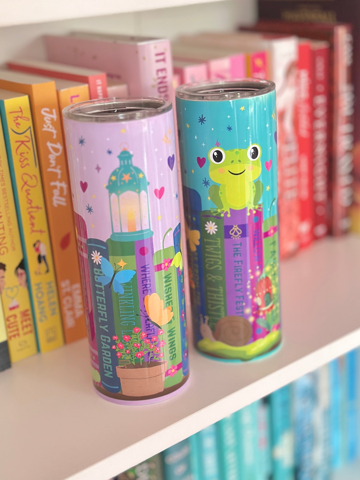Enchanted Garden Bookshelf Tumbler