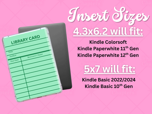 SECONDS: Kindle Inserts