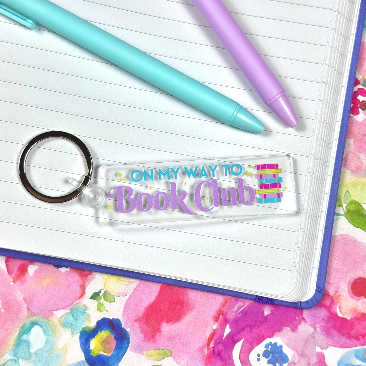 Book Club Keychain