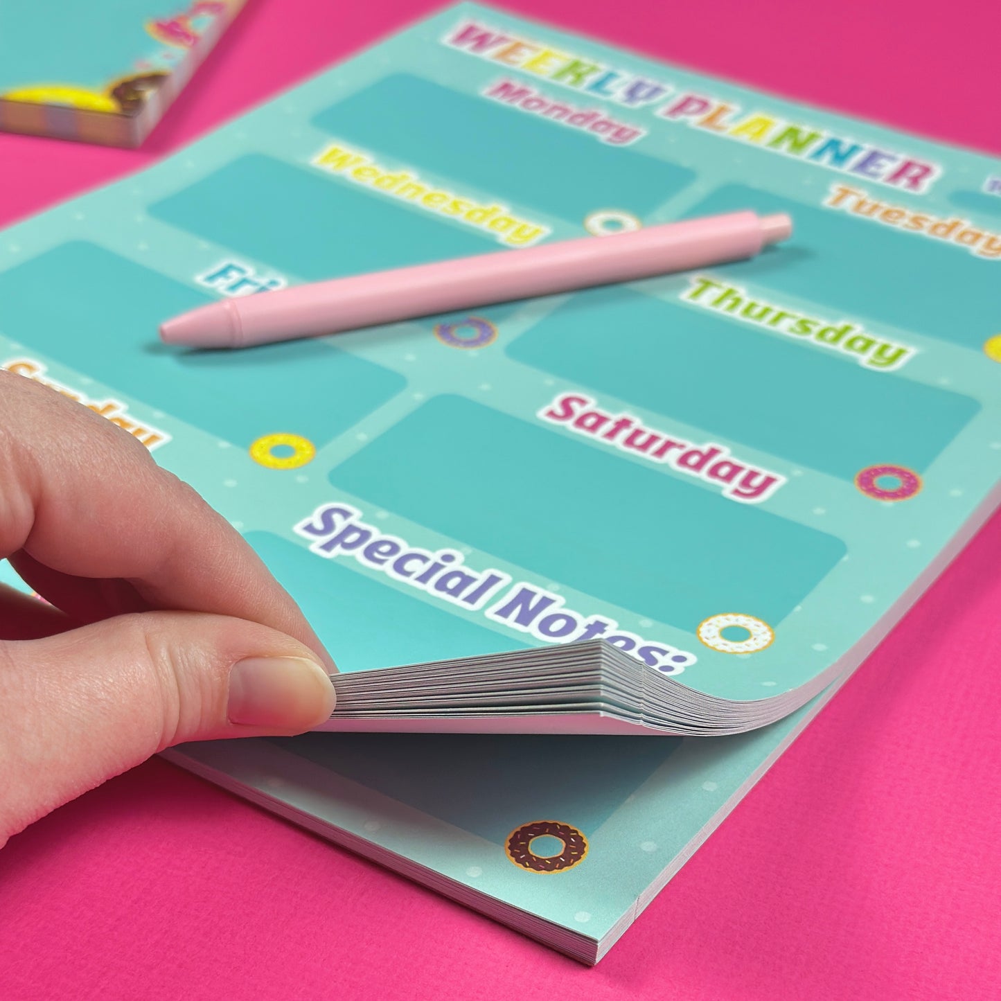 Donut Weekly Planner Notepad