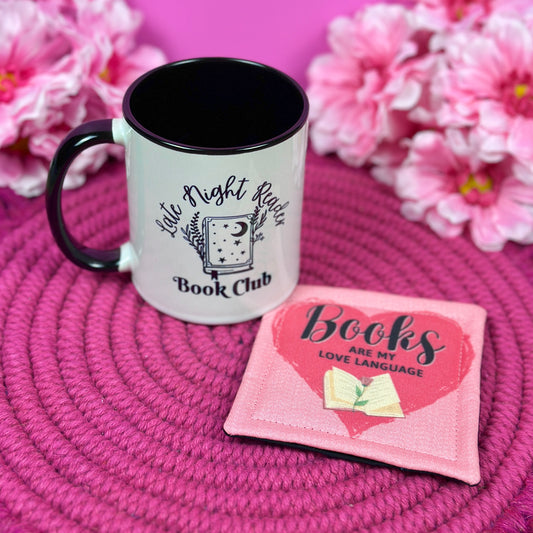 Books are my Love Language Mug Rug