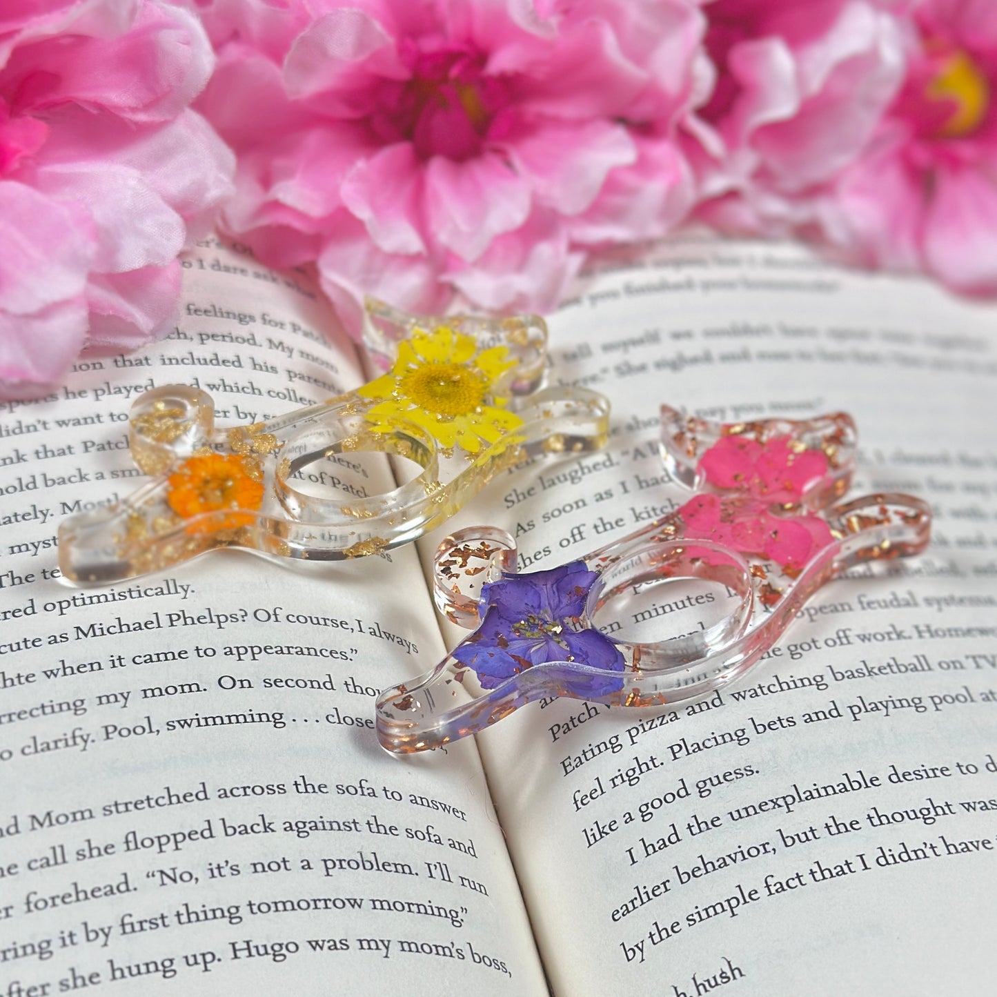 Dog Dried Flower Resin Page Holders