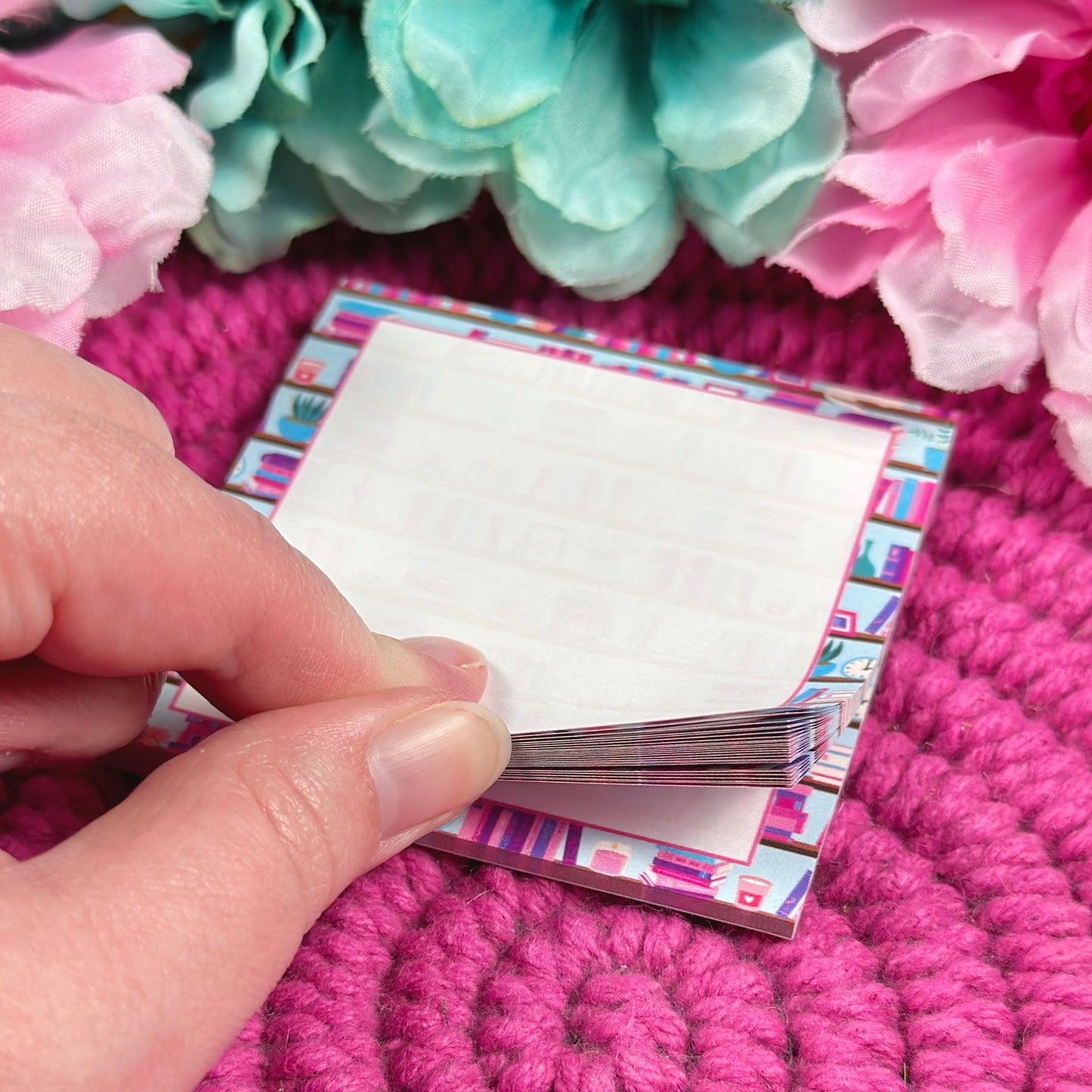 Bookshelf Notepad & Sticky Note Set