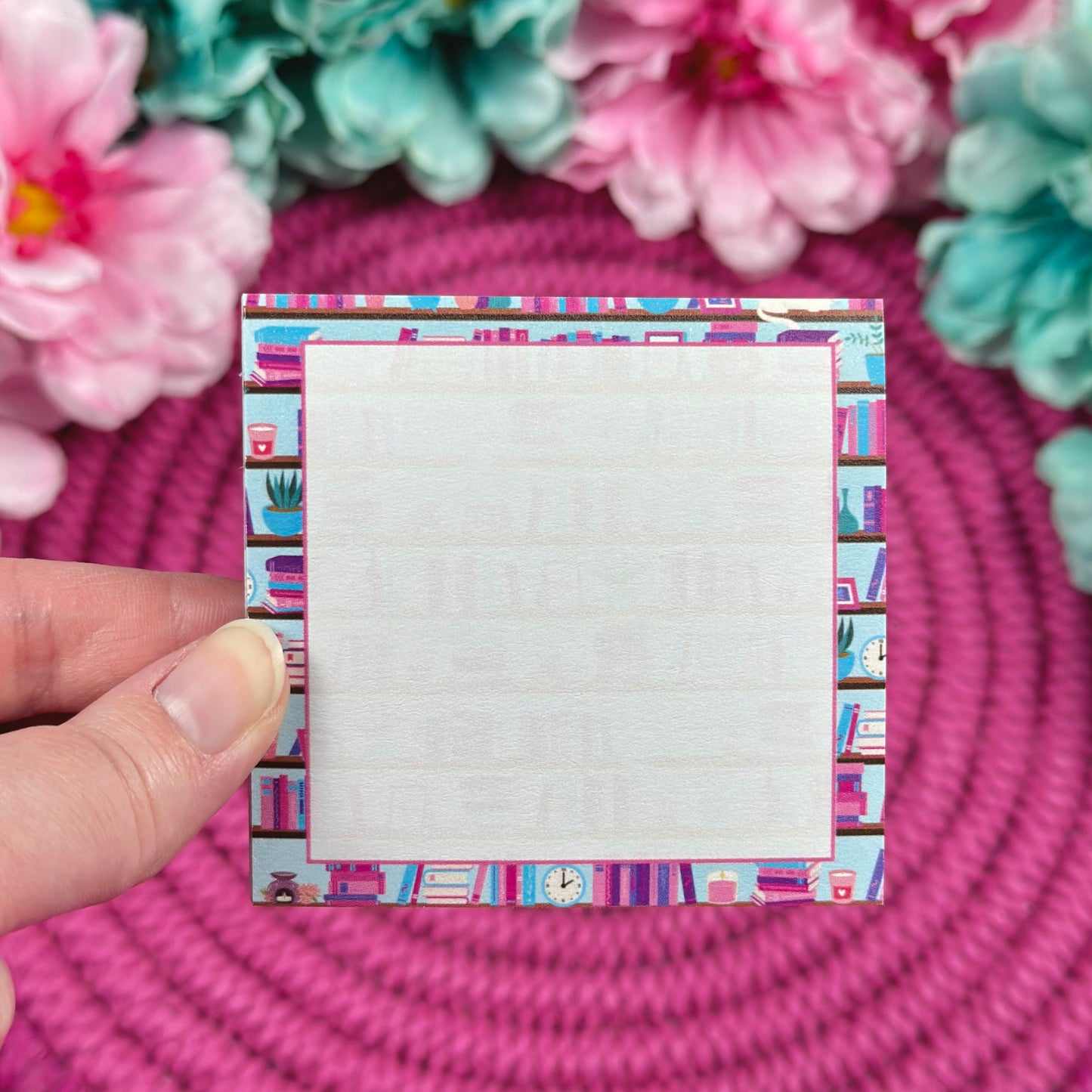 Bookshelf Notepad & Sticky Note Set