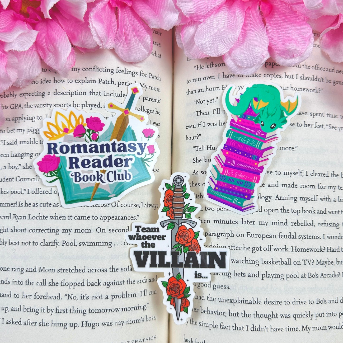 Book Dragon Vinyl Sticker
