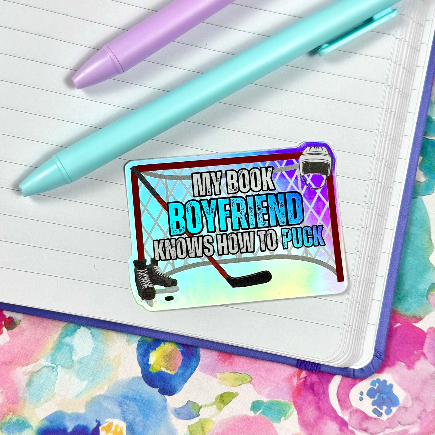 Hockey Romance Vinyl Sticker