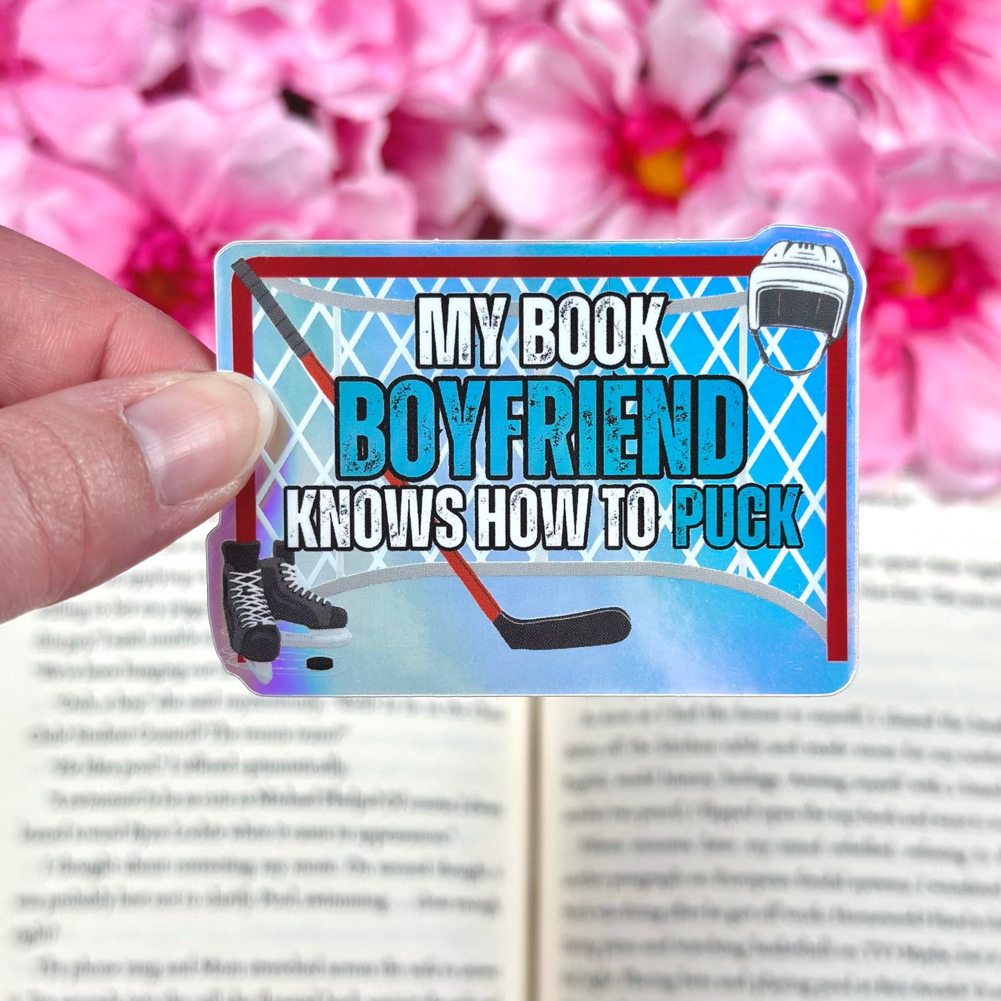 Hockey Romance Vinyl Sticker