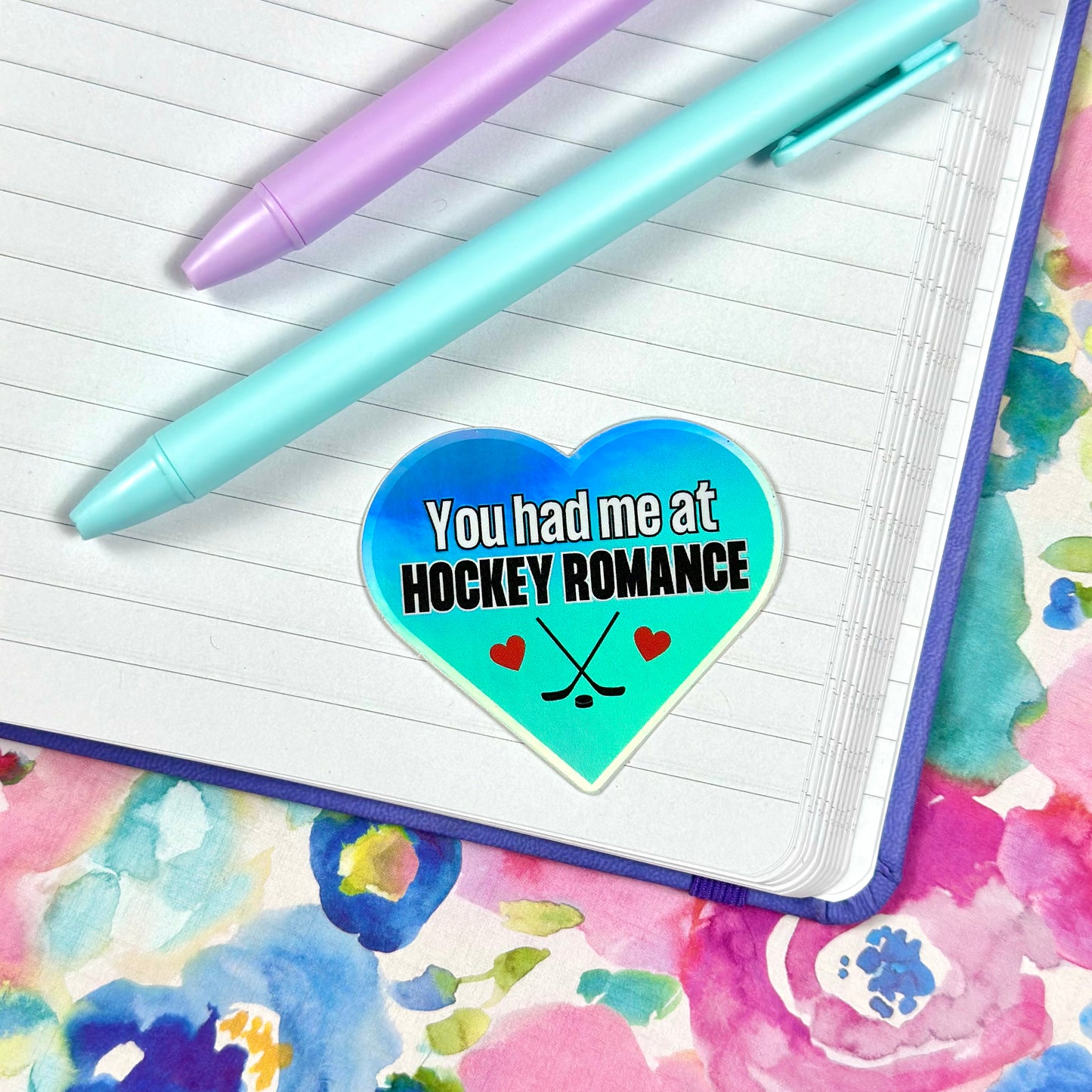 Hockey Romance Vinyl Sticker