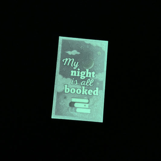 Glow in the Dark Bookish Vinyl Sticker