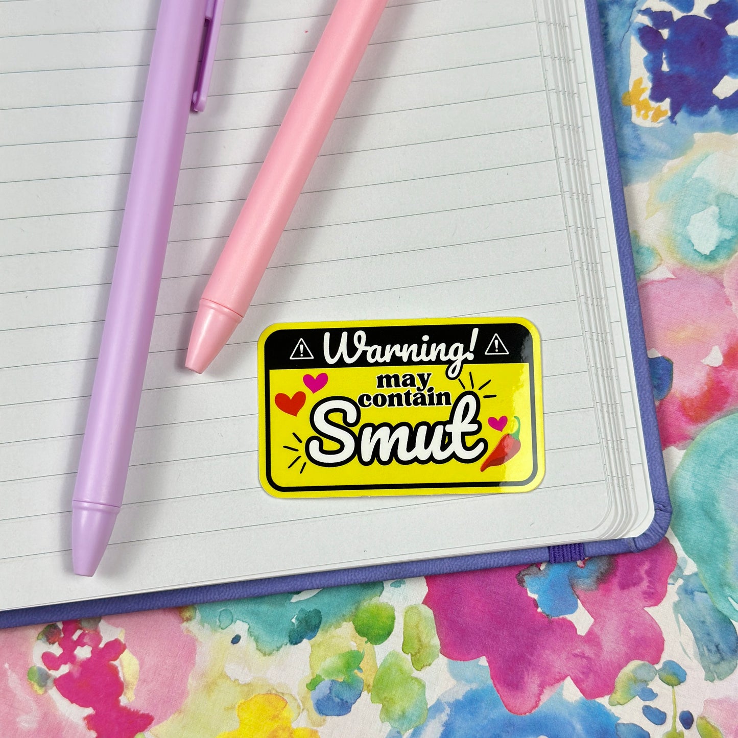 Warning! Smut Vinyl Sticker