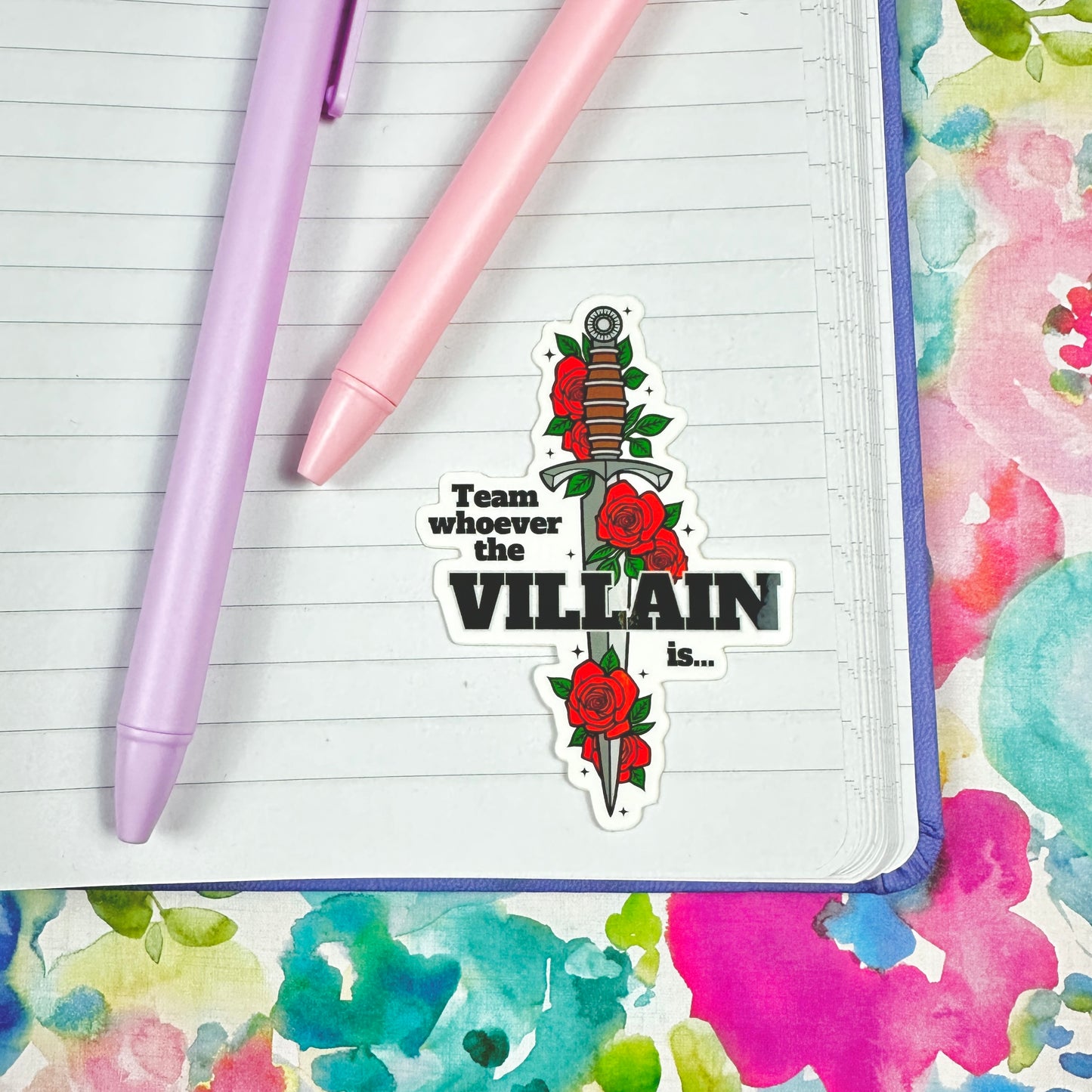 Team Villain Vinyl Sticker