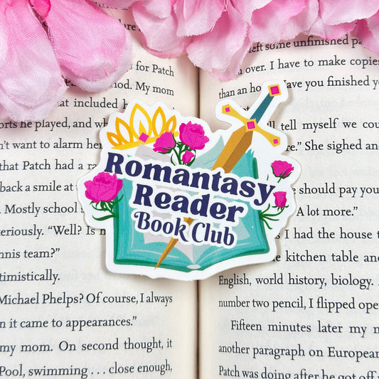 Romantasy Reader Book Club Sticker