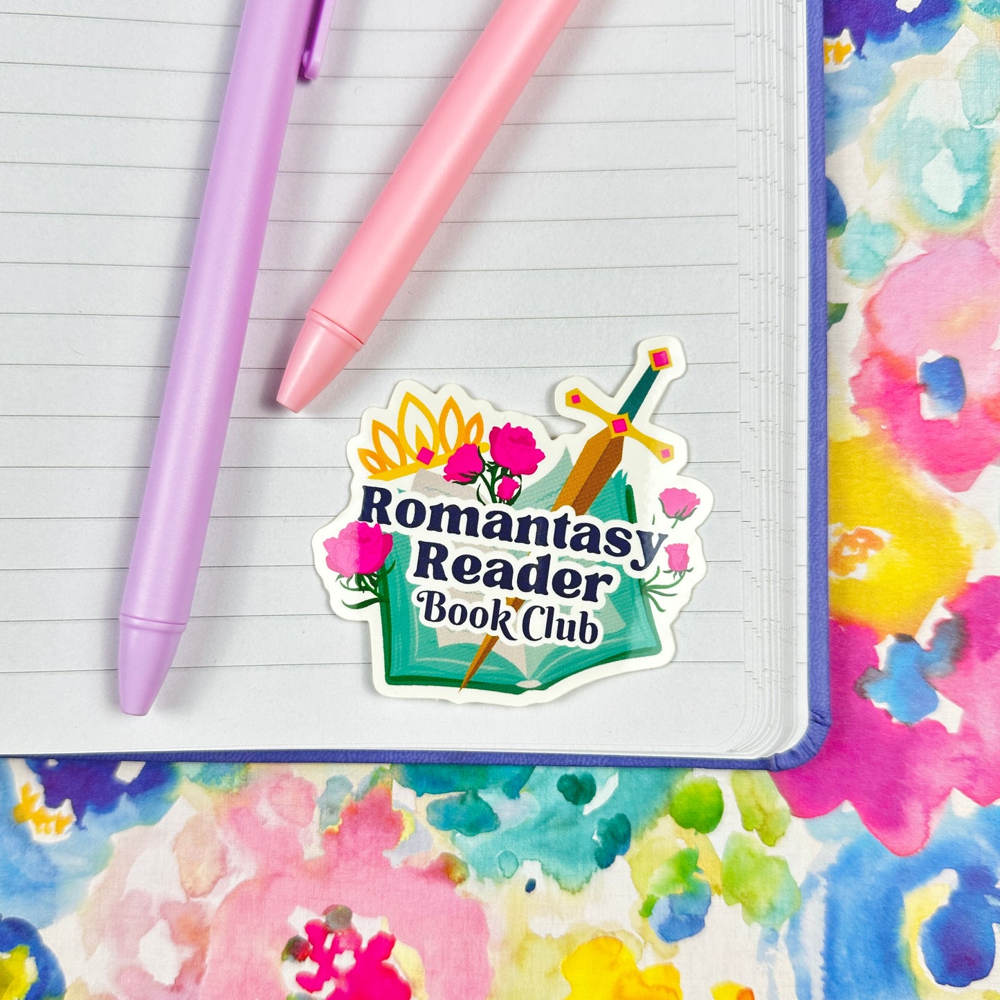 Romantasy Reader Vinyl Sticker