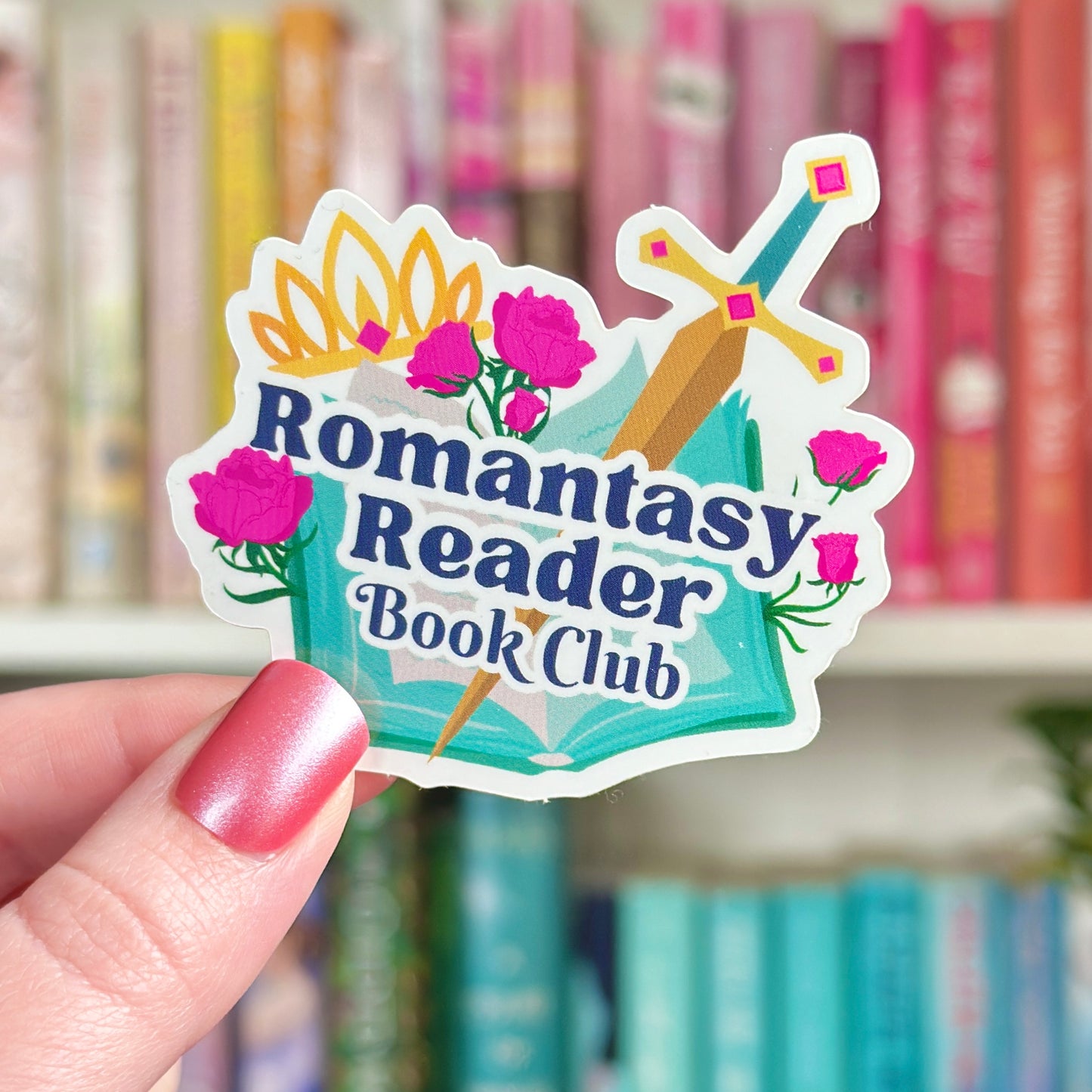 Romantasy Reader Vinyl Sticker